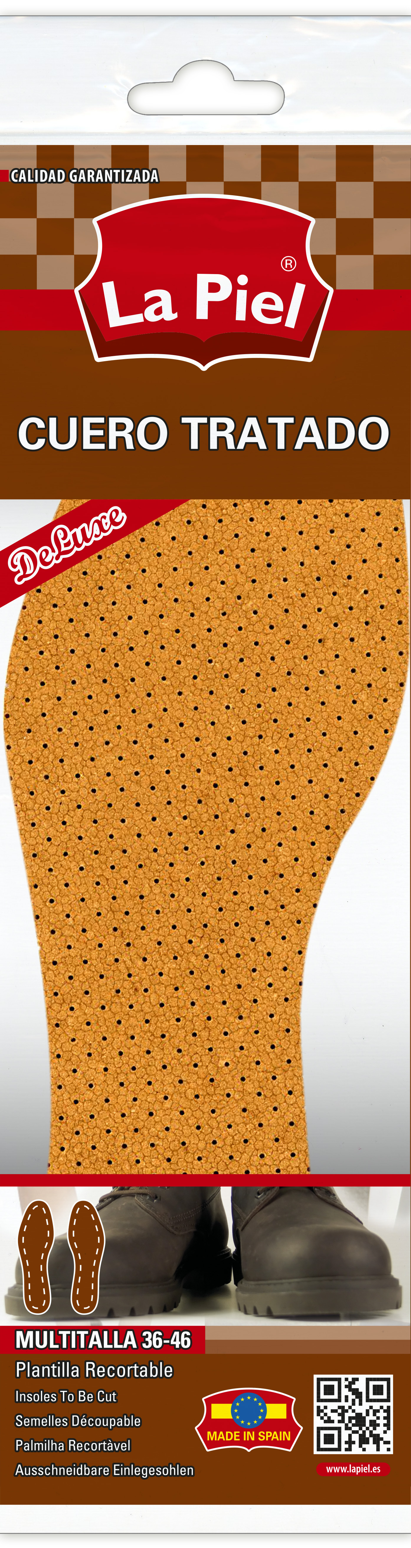 Plantilla de Cuero Tratado La Piel